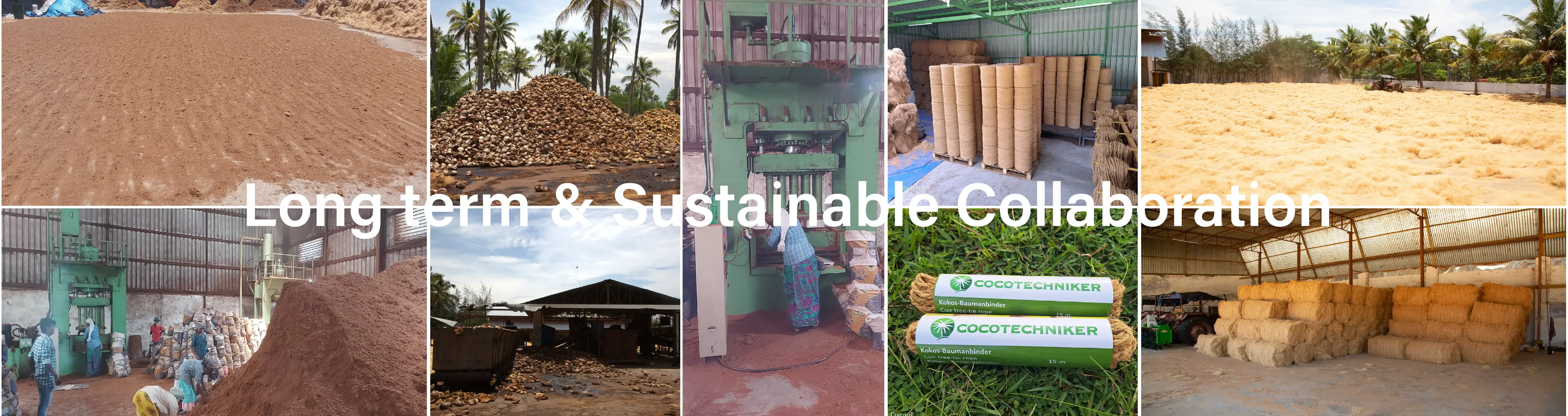 Coco peat and coir fiber exporter in India